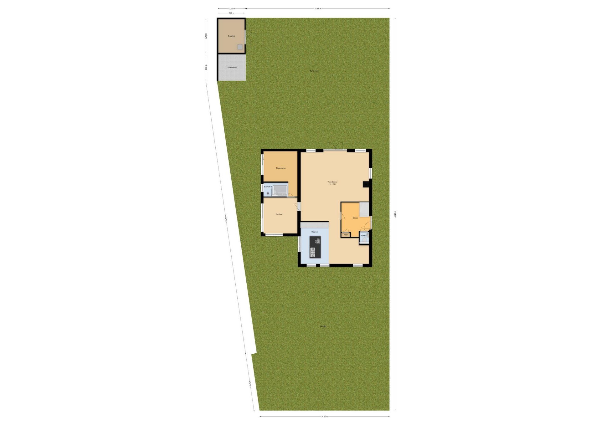 Pavane 8 , 2152 TV Nieuw-vennep map